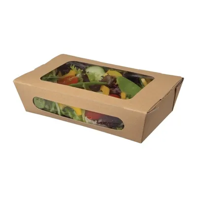 Produktbild von Colpac Recycelbare Salatboxen mit Sichtfenster 1L (200 Stück)
