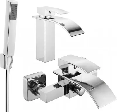 Produktbild von Mexen Aries R77 Badewannenset, Chrom - 744803R77-00