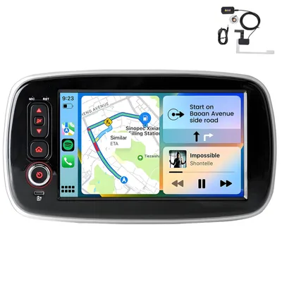 Immagine prodotto di Autoradio Hexinex da 8 pollici per Benz/Forfour 453 (2014-2022), 2 GB + 64 GB, Android 15, 4 core, WiFi, GPS