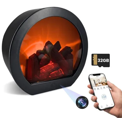 Produktbild von Mini-Kamin iUni TH-798, Wi-Fi, Full HD, 32 GB, Live-Anzeige auf dem Telefon