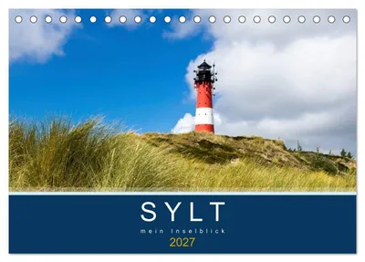 Produktbild von Sylt mein Inselblick (Tischkalender 2027 DIN A5 quer), CALVENDO Monatskalender