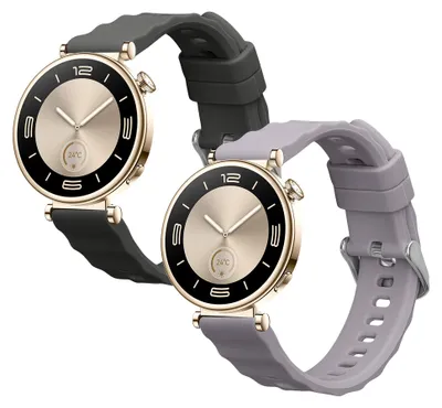 Produktbild von kwmobile 2x Uhrenarmband für Huawei Watch GT6 41mm / GT5 Pro 42mm / GT5 41mm / GT4 41mm Armband - Fitnesstracker Band Set aus TPU Silikon -
