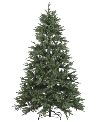 Produktbild von BELIANI Künstlicher Weihnachtsbaum Grün 210 cm mit LED Beleuchtung Lichterkette Weihnachtsdeko Weihnachten