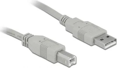 Produktbild von DeLOCK 82215, 1,8 m, USB A, USB B, Männlich/Männlich, Grau