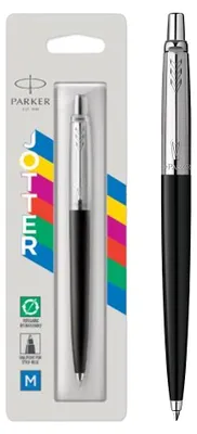 Produktbild von PARKER Kugelschreiber Jotter schwarz/silber Faltschachtelblister