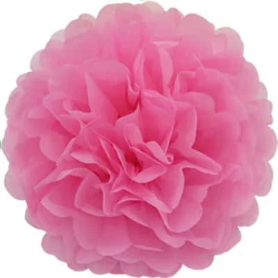 rosa Papier Pompons