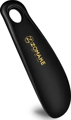 Image de ZOMAKE Mini chausse-pied noir 18.5cm plastique avec support mural