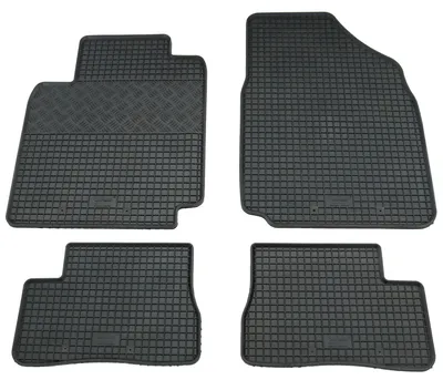 Gummifußmatten Set 4-teilig für Nissan Micra (2003-2009), schwarz