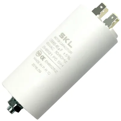 Startkondensator 60 µF 450 V CBB60 -40 bis +85 °C