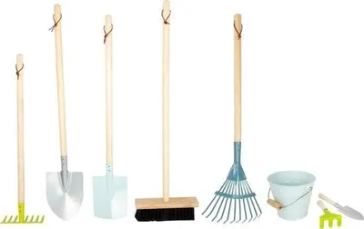 Image de Ensemble de jardinage pour enfants - Grand ensemble d'outils de jardinage comprenant un râteau et une pelle. Ensemble de jardinage pour enfants.