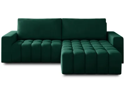 Produktbild von nabbi Ecksofa mit Klapp- und Stauraum Bonta P - dunkelgrün