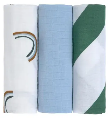 Produktbild von Lässig Swaddle & Burp Blanket L Happy Rascals