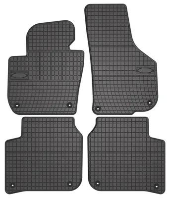 Produktbild von Gummi-Fußmatten für Skoda Superb II 2008-2015 (Limousine/Kombi) – 4-tlg, Schwarz, passgenau – Wielganizator SolidPRO