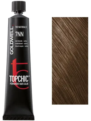 Produktbild von Goldwell Topchic The Naturals, Braun, 7NN, Mid Blonde Extra, Unisex, 60 ml, Alle Haare