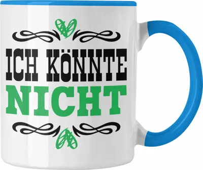 Produktbild von Trendation - Ich Könnte Nicht Ich Hasse Jeden Tasse Becher Kaffeetasse Katzen Lustig Spruch Geschenk Frauen Männer (Blau)