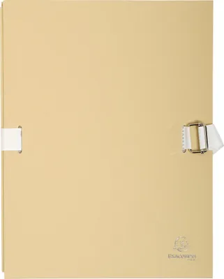 Produktbild von Exacompta 10x Dokumentenmappe Karton 2,7mm, Faltenrücken, A4, Perlweiß, 370E