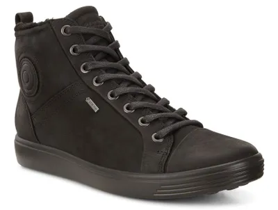Obrázek produktu pro Dámské zateplené polobotky ECCO Soft 7 z černé kůže se zipem 35