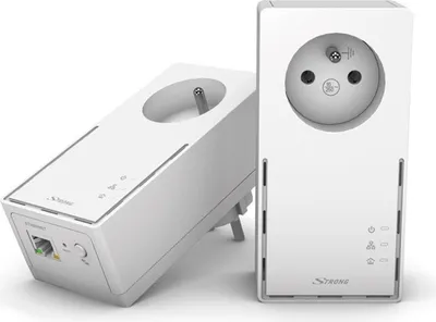 Obrázok produktu pre Strong Powerline 1000 Duo, 1000 Mbit/s, IEEE 802.3, IEEE 802.3u, Gigabit Ethernet, 10,100,1000 Mbit/s, HomePlug AV2, 128-bit AES
