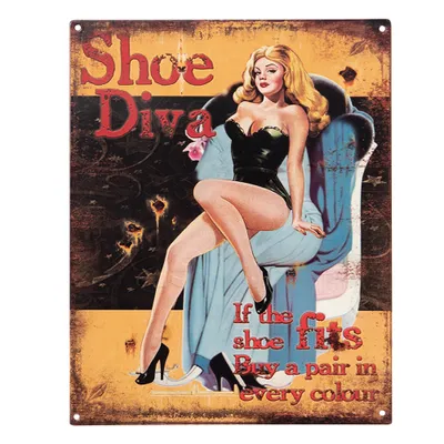 Produktbild von Clayre & Eef Textschild 20x25 cm Schwarz Eisen