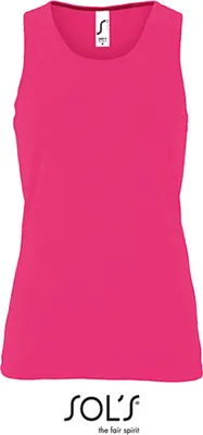 Produktbild von SOLs 02117 | Damen Sports Tank Top Sporty - Farbe: Neon Pink - Größe: L