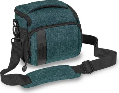 Produktbild von PEDEA FASHION, Schultertasche, Universal, Canon EOS R, M3, M5, M6, M10, M50, M100, 5D, 5DS R, 5D Mark II, 5D Mark IV, 6D, 6D Mark II, 70D,..., Schultergurt, Schwarz, Farbe Petrol
