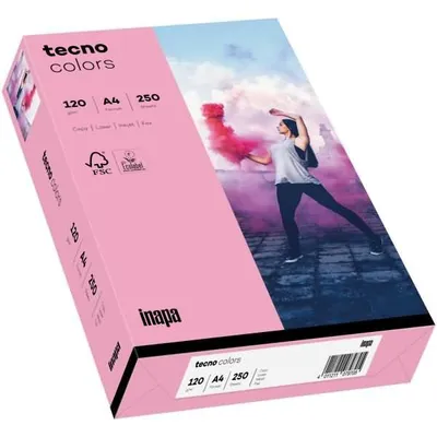 Produktbild von Multifunktionspapier tecno colors A4 120 g/qm VE=250 Blatt rosa