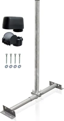 Produktbild von PremiumX Dachsparrenmasthalter Mast 100 cm Mastkappe mit Kabeldurchführung