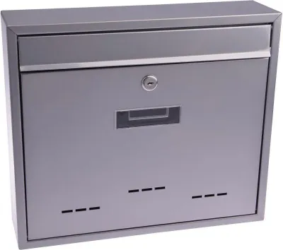 Image de boîte aux lettres RADIM V 360x310x90mm, entrée arrière, acier inoxydable