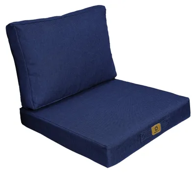Produktbild von Kissen für Sessel Leinenoptik abnehmbar 50x50cm Indigo Blau