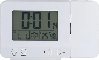 Produktbild von Projektionswecker mit LED-Hintergrundbeleuchtung USB-Ladefunktion Multifunktionsuhr mit Zeit-Temperatur-Projektion