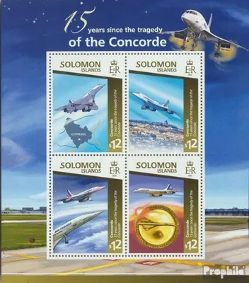 Produktbild von Briefmarken Salomoninseln 2015 Mi 3072-3075 Kleinbogen (kompl. Ausg.) postfrisch Concorde