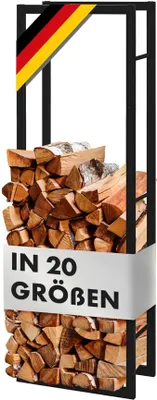 Produktbild von Kaminholzregal für Innen & Außen - Brennholzregal Feuerholzregal Stapelhilfe (100 x 25 x 100 cm)