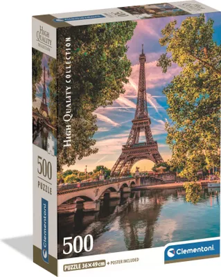 Produktbild von CLEMENTONI Puzzle 500 Compact Entlang der Seine 35598
