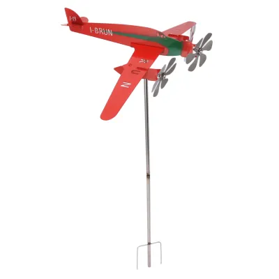 Obrázek produktu pro Letadlo Weather Vane, Letecký větrný mlýn, Letadlo Wind Spinner, 3D letadlo Wind Vane, kovové letadlo socha, multifunkční letadlo větrné mlýny