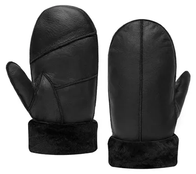 Produktbild von Herren-Winterhandschuhe aus warmem Schafsfell