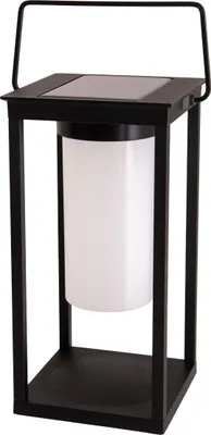 Produktbild von Näve Leuchten LED Solarlaterne "JILU" H: 28cm LED Solarlaterne "JILU" H: 28cm LED Solarlaterne "JILU" H: 28cm, Lampe für den Außenbereich im Modern-Style, aus Metall und Kunststoff in schwarz, 14,5 x 14,5 x 28 cm, mit LED Platine – dimmbar – mit Berührungssensor – zusätzlicher USB-Ladeanschluss – Dämmerungssensor