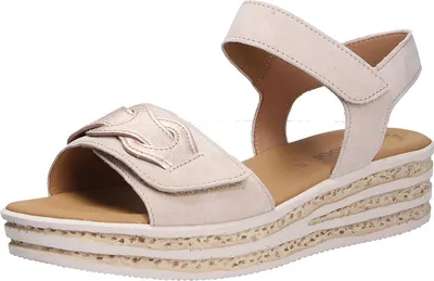Obrázok produktu pre Gabor Comfort 64553-10 Sandále, dámske, kožené, ružové, sandále na podpätku - dámske sandále, viacfarebné, kožené (velvet chevreau/kov)