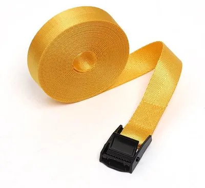 Image de Barres de liaison Gespen avec roue dentée - 6 pièces - sangles de liaison robustes de 1 m x 25 mm - sangles de fixation au toit réglables - sangles de liaison - pour voitures, camions, poids lourds, motos, remorques, coffres et véhicules tracteurs.