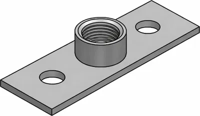 Produktbild von MEFA Grundplatte Typ V, Anschluss 3/4 Zoll Platte 120x40x5 mm, 1 Stk.