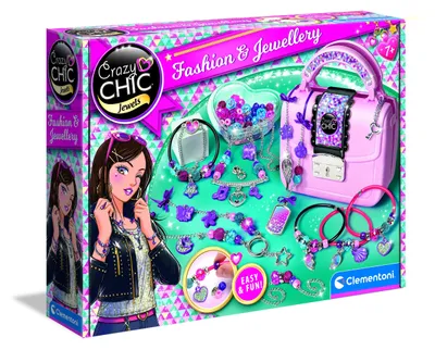 Zdjęcie produktu dla CRAZY TOREBECZKA z biżuterią dla dzieci CRAZY CHIC - Clementoni