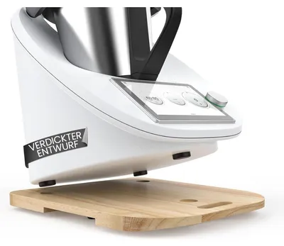 Productafbeelding van Glijplaat, rolplaat, glijder, geschikt voor Thermomix TM6 en TM5, gemaakt van verdicht hout