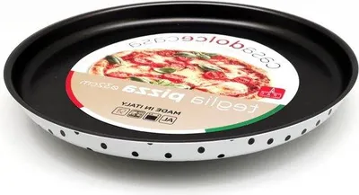 Produktbild von Famanu Pizzaplatte aus Edelstahl - 32 cm - Leicht zu reinigen