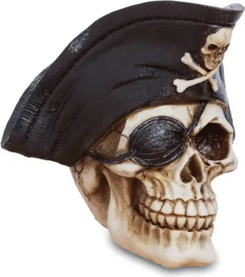 Produktbild von Piraten Kapitän Totenkopf mit Augenklappe
