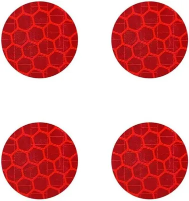 Image de 4R Quattroerre.it 4072 Diamond, réflecteurs, rouge, lot de 4