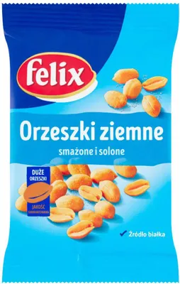 Zdjęcie produktu dla Felix Orzeszki Ziemne Smażone I Solone 70 G