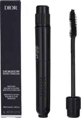 Produktbild von Dior Diorshow Iconic Overcurl, Schwarz, Black, Färbung, Locken, Nährend, Volumengebend, 6 g, Frauen, #18396 AQUA (WATER) - PEG-12 CARNAUBA - PEG-8 BEESWAX - STYRENE/ACRYLATES/AMMONIUM...