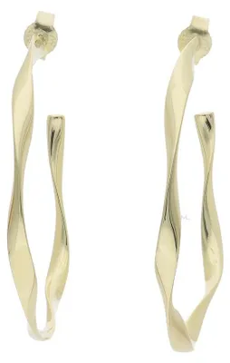 Produktbild von Damencreolen 925 Silber und Gold plattiert JL20-06-1208