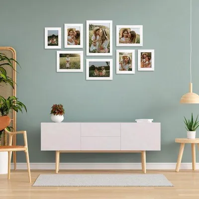 Produktbild von Famanu Fotolijst Collage Set - Klassische Fotolijst Set, 7 Stück, Weiß