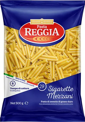 Produktbild von 18x Pasta Reggia Sigarette Mezzani n. 29 - 500g - Italienische Nudeln
