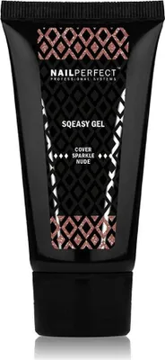 Image de NailPerfect Sqeasy Gel Cover Sparkle Nude 60gr